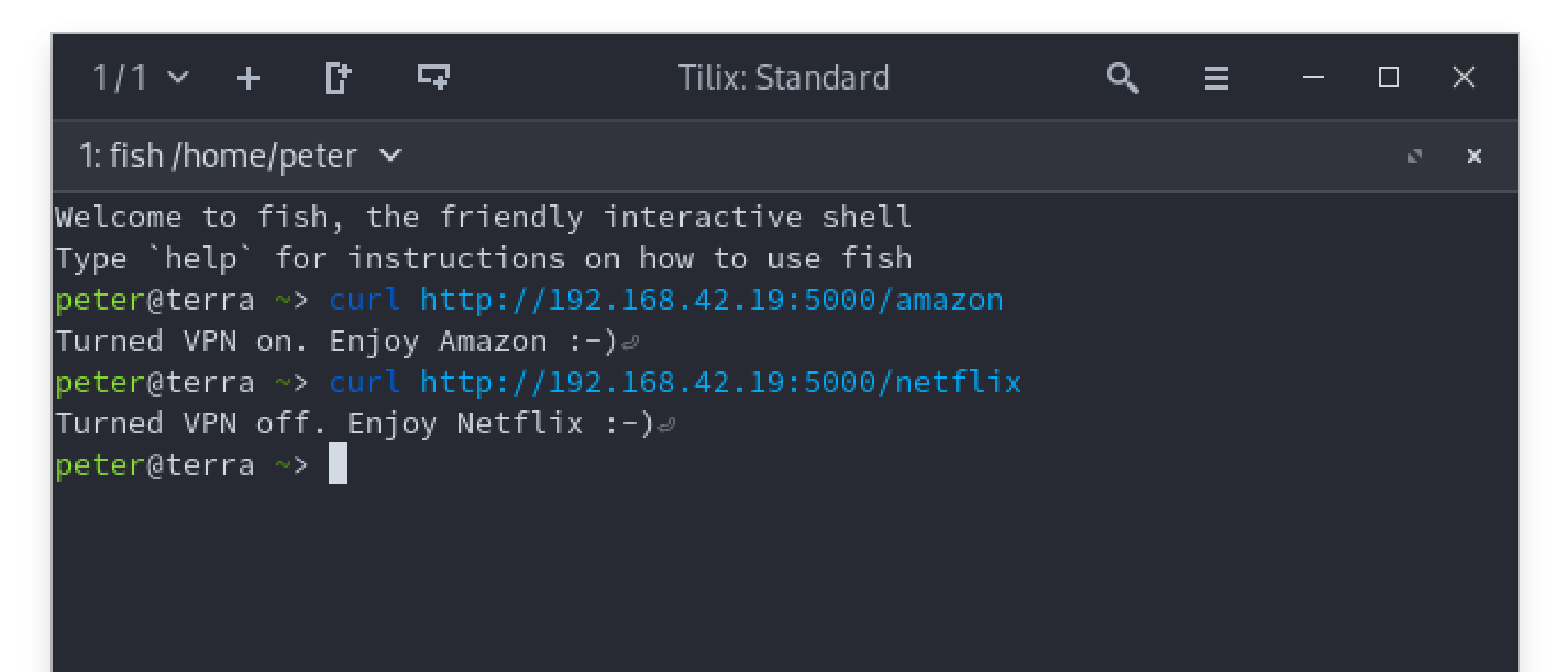 Easing VPN switching